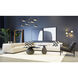 Oralee 6 Light 43 inch Black / Brass / Black Chandelier Ceiling Light